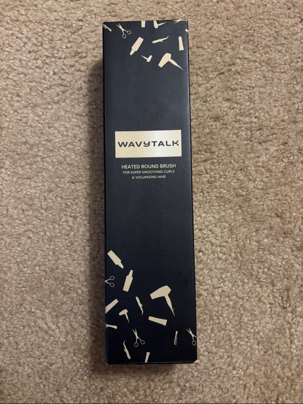 Wavytalk Heated Round Brush - Black